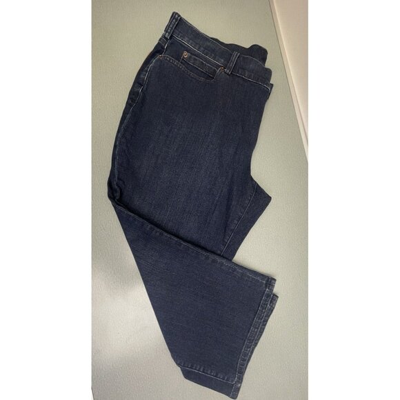 Duluth Women's Plus Daily Denim Capris Cropped Jeans Size 18W Cotton Blend - Picture 2 of 14